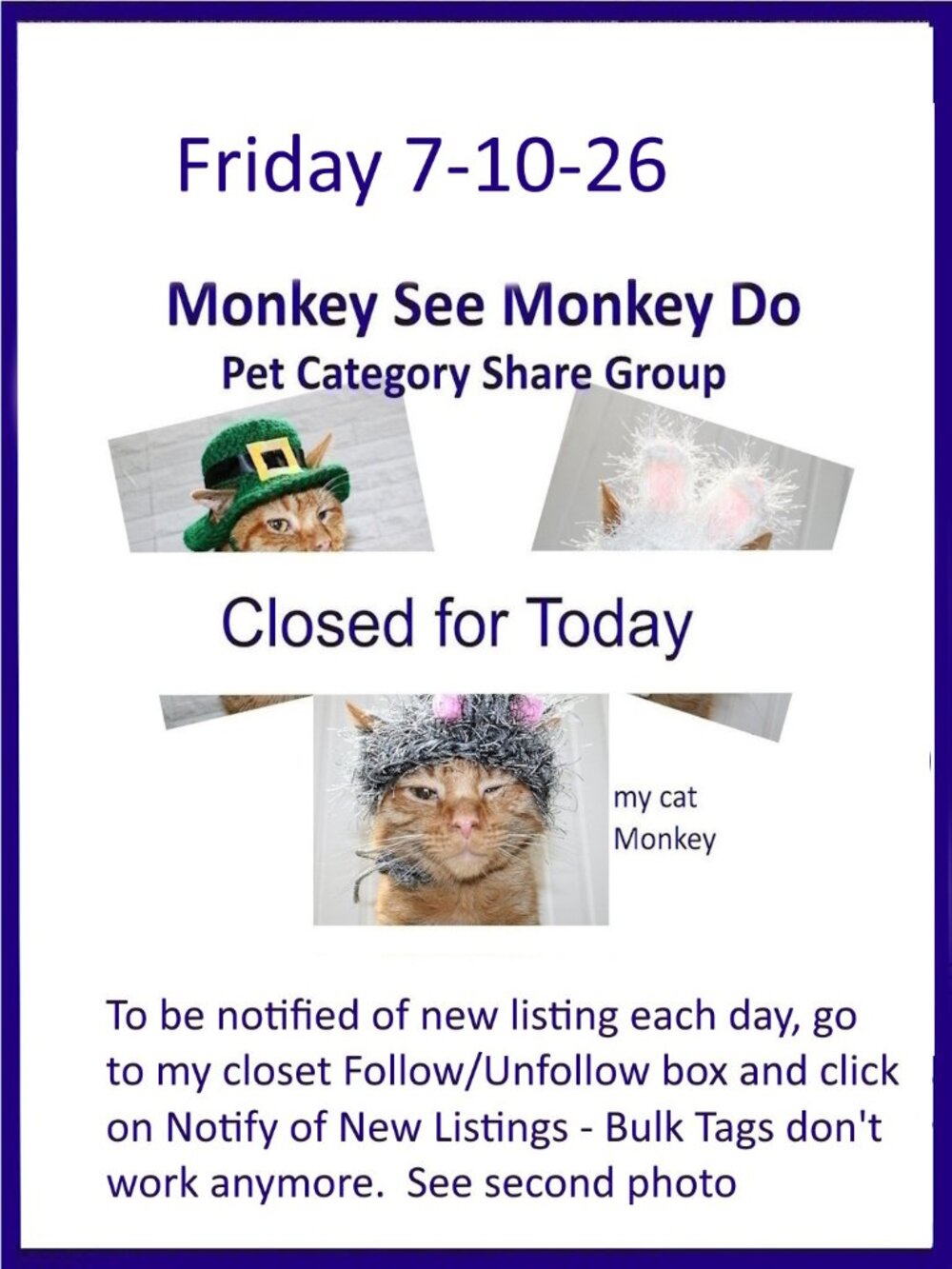 Friday 7-10-26 Dog Cat Small Animal Pet Share Discussion Group